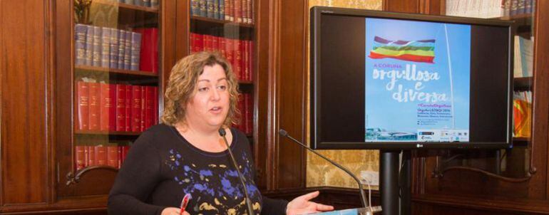 Rocía Fraga,m concejala de Igualdad , presenta los actos del Orgullo en A Coruña