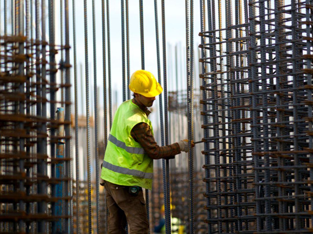 Un trabajador de la construcción