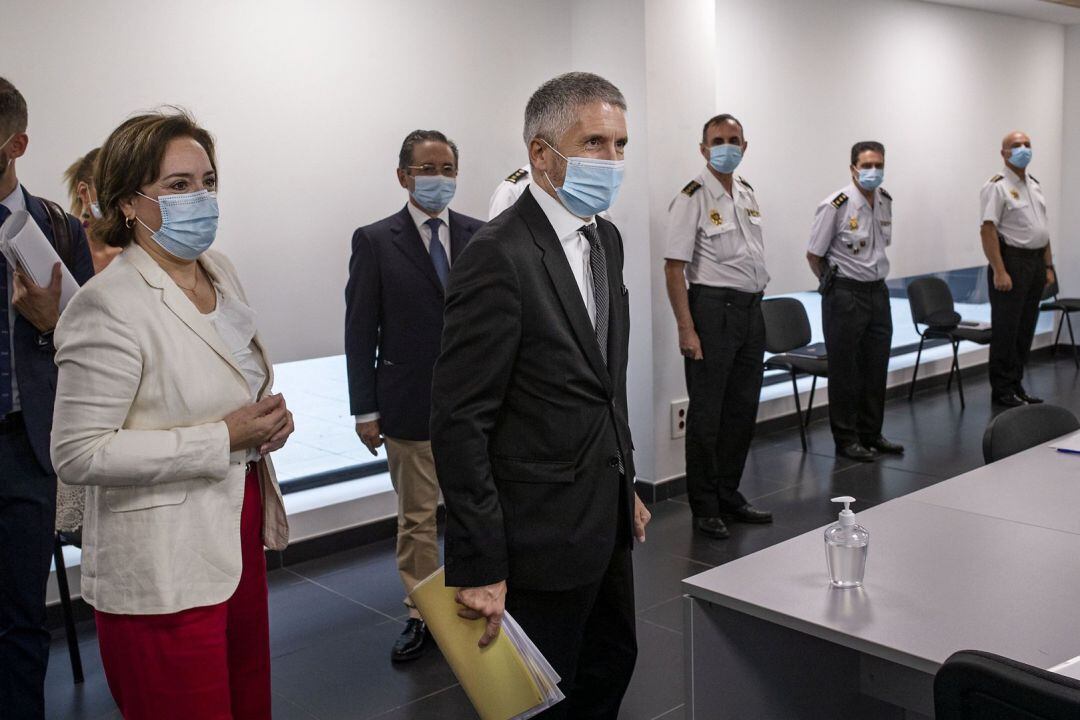 Marlaska en la reunión con motivo de la ampliación del Plan Especial del Campo de Gibraltar en la lucha contra el narcotráfico.