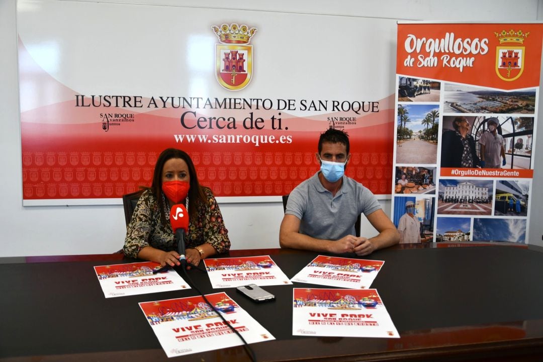 María Collado y David Ramos, concejales del Ayuntamiento de San Roque.