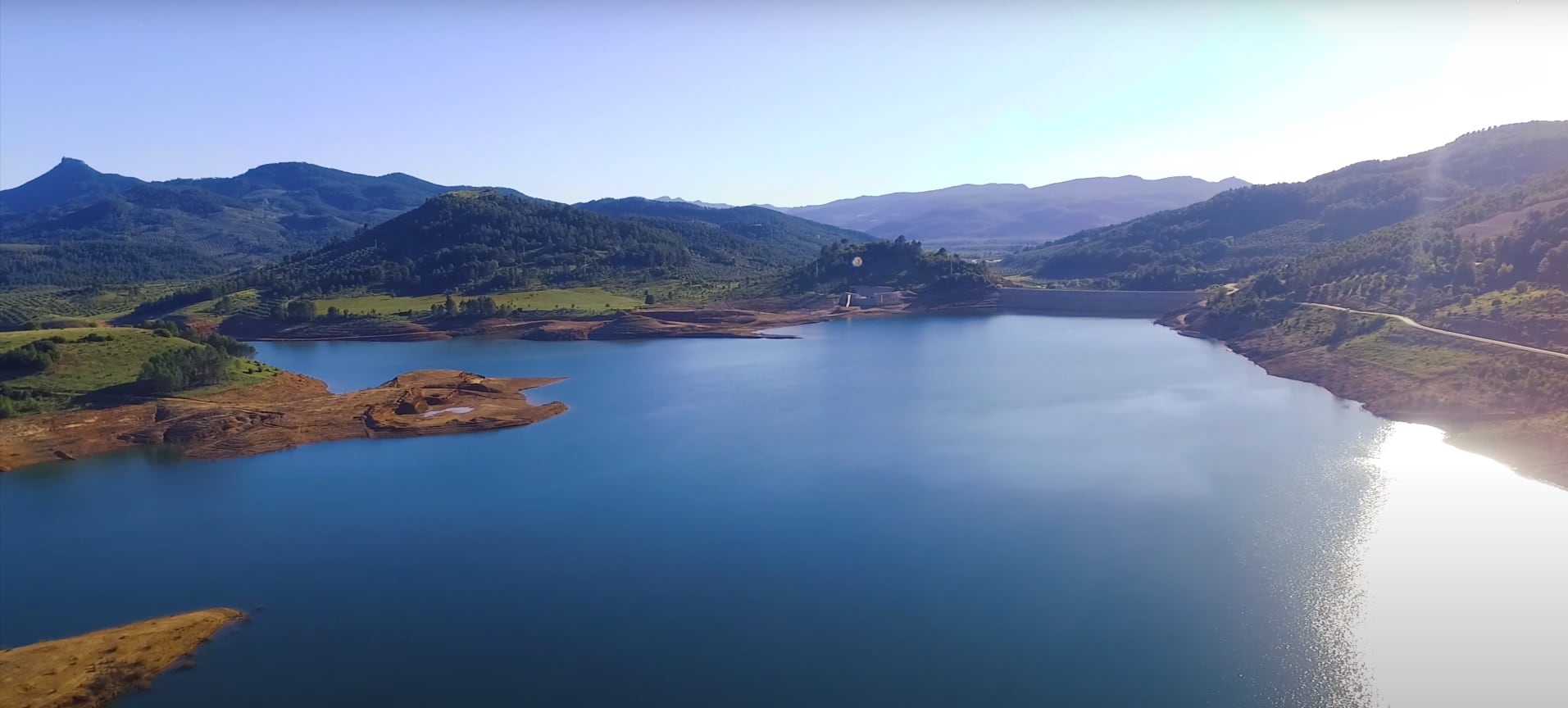 Vista aérea de la Presa de Siles, en la provincia de Jaén