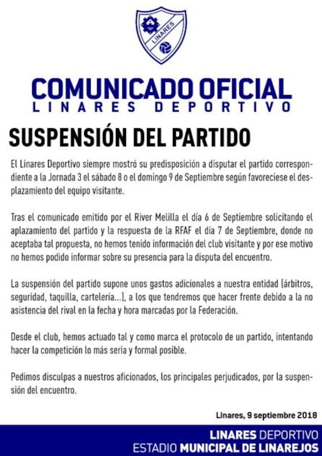 Comunicado Oficial