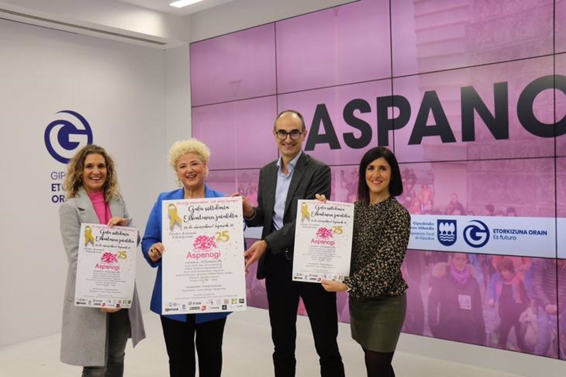 Presentación de la gala solidaria del 25 aniversario de Aspanogi