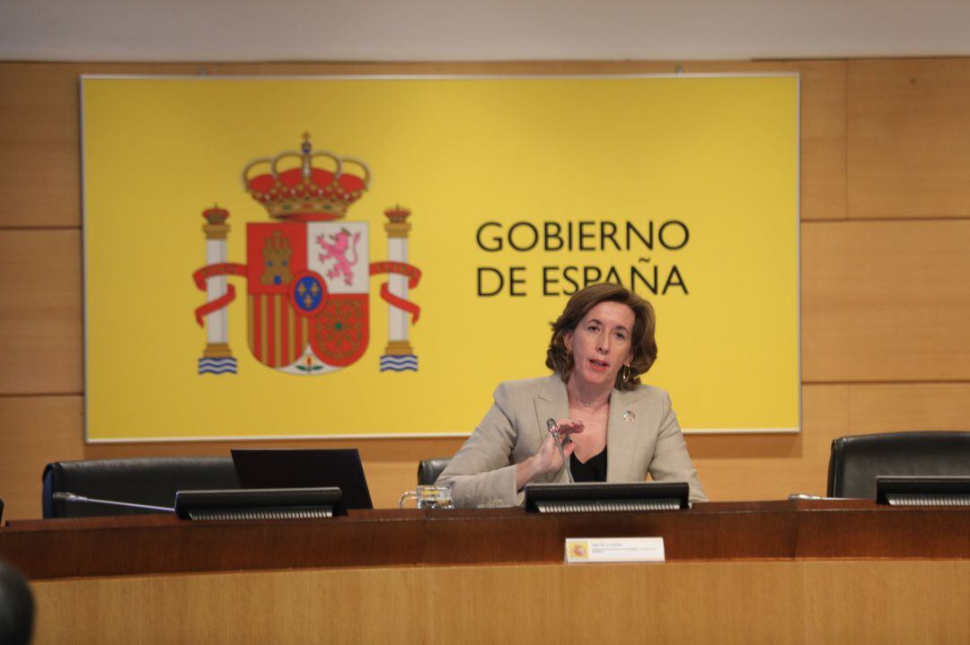 La secretaria de Estado de Economía y Apoyo a la Empresa, Ana de la Cueva, durante la presentación de los datos de la Encuesta de Población Activa del cuarto trimestre de 2019 elaborado por el Instituto Nacional de Estadística 