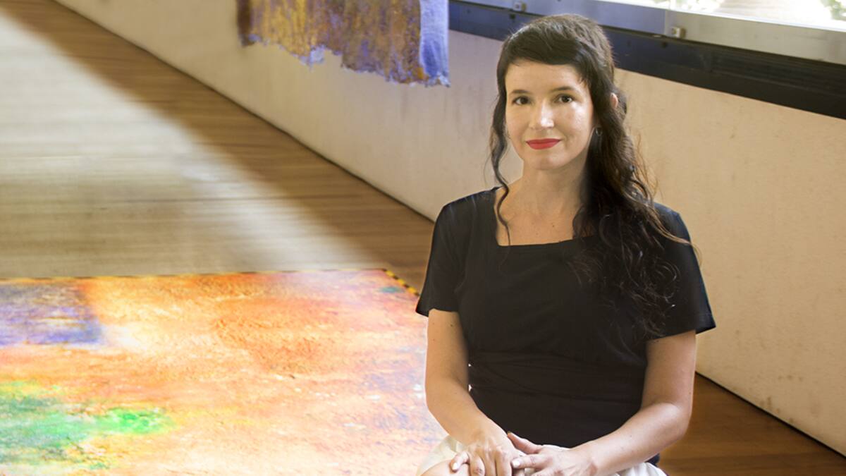 La veïna d'Aielo de Malferit, Lluci Juan, exposa al Centre del Carme amb protagonisme a La Vall d'Albaida