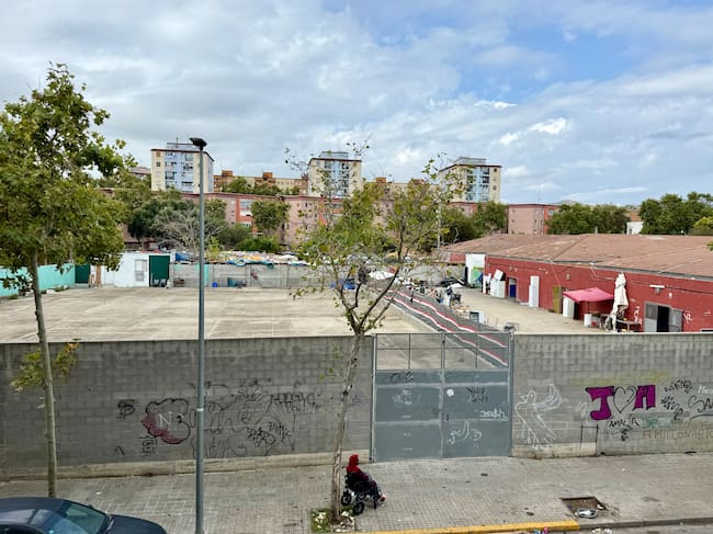 Imatge aèria de l'Institut Badalona IX