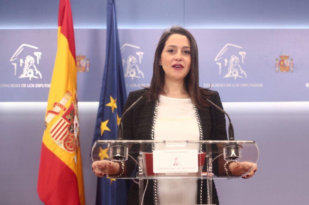 La portavoz de Ciudadanos en el Congreso, Inés Arrimadas.