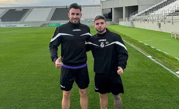 Rafa Ortiz junto a Pitu en el Ciudad de La Línea