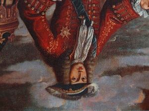 Cuadro de Felipe V expuesto en el Museo de Bellas Artes de Xàtiva