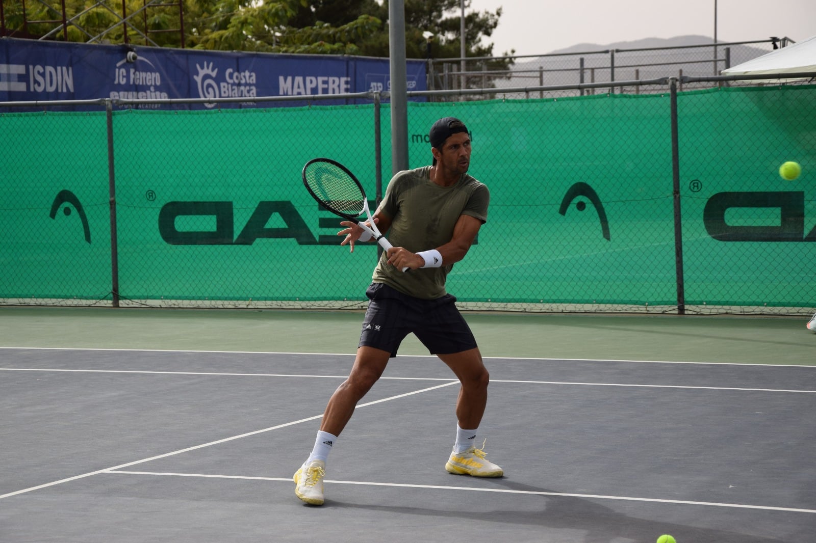 Fernando Verdasco entrenando