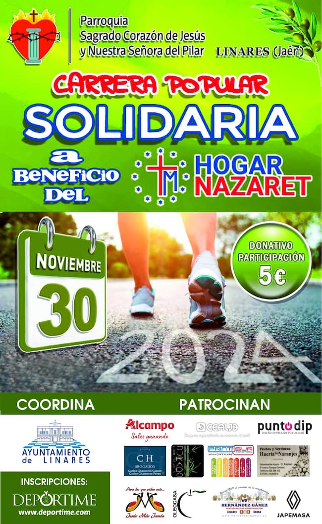 Imagen promocional de la carrera solidaria.