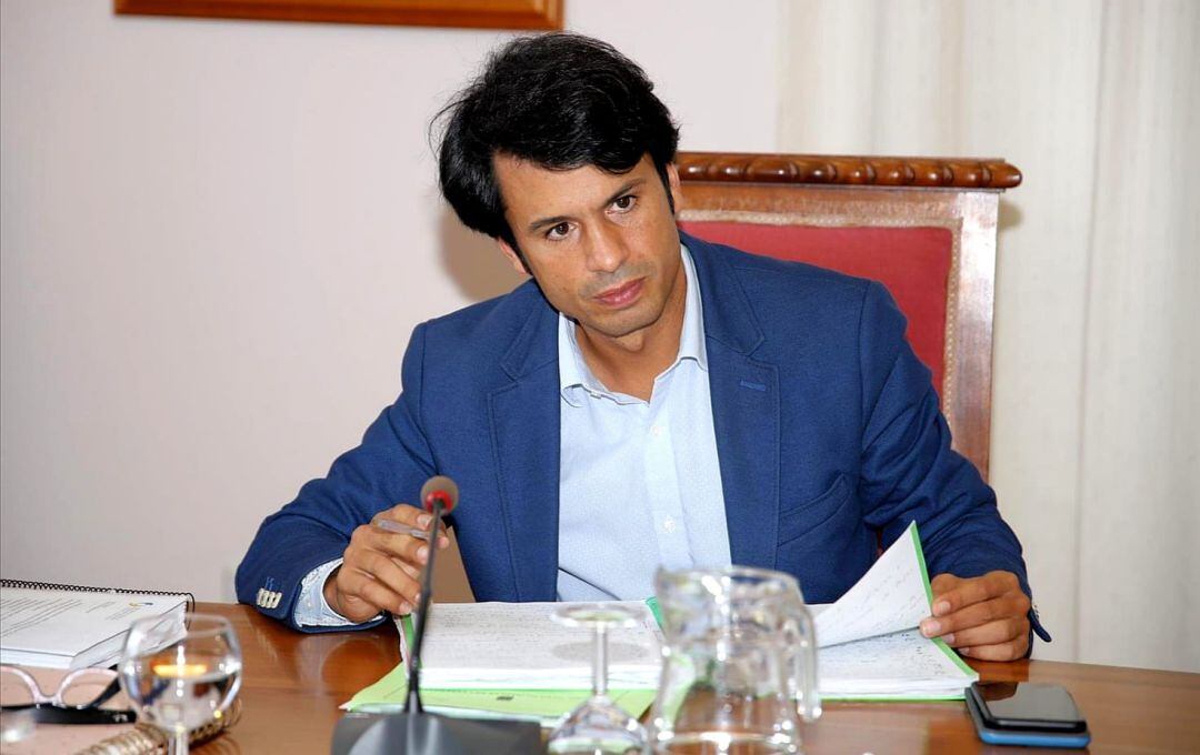 Marcos Bergaz, concejal portavoz del PSOE en Teguise y consejero del Cabildo de Lanzarote. 