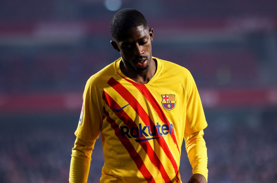 Ousmane Dembélé, durante el Granada - Barça