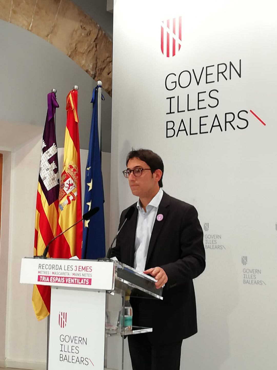 Iago Negueruela, portavoz del Ejecutivo balear