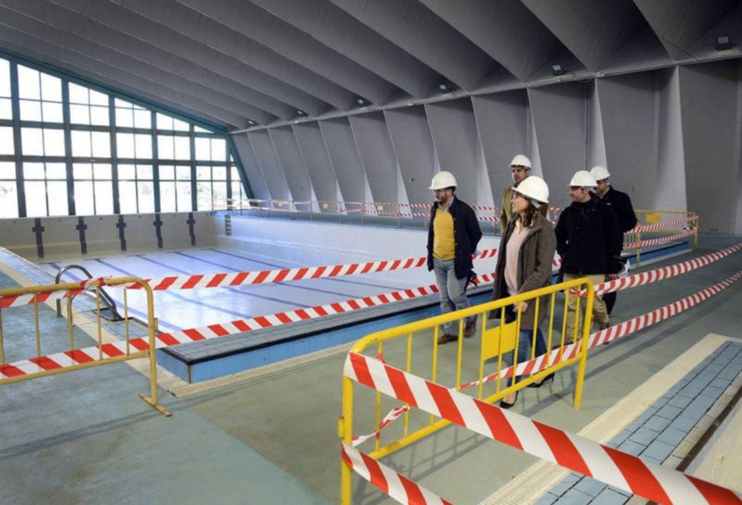Estado de las obras de la piscina José Laguillo