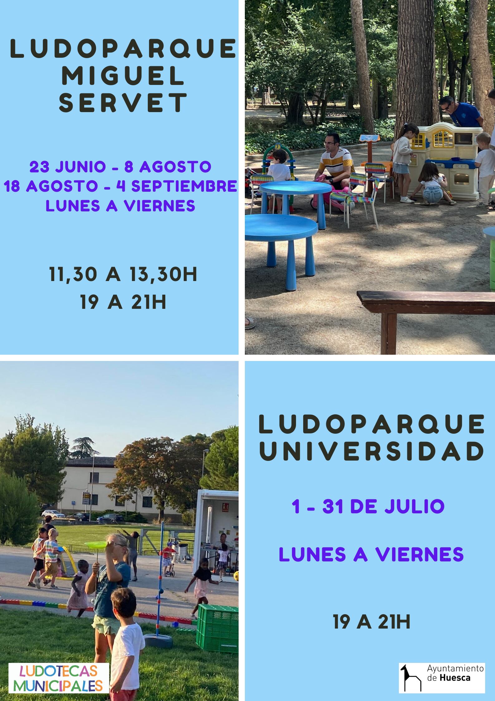 Cartel de los Ludoparques de este año