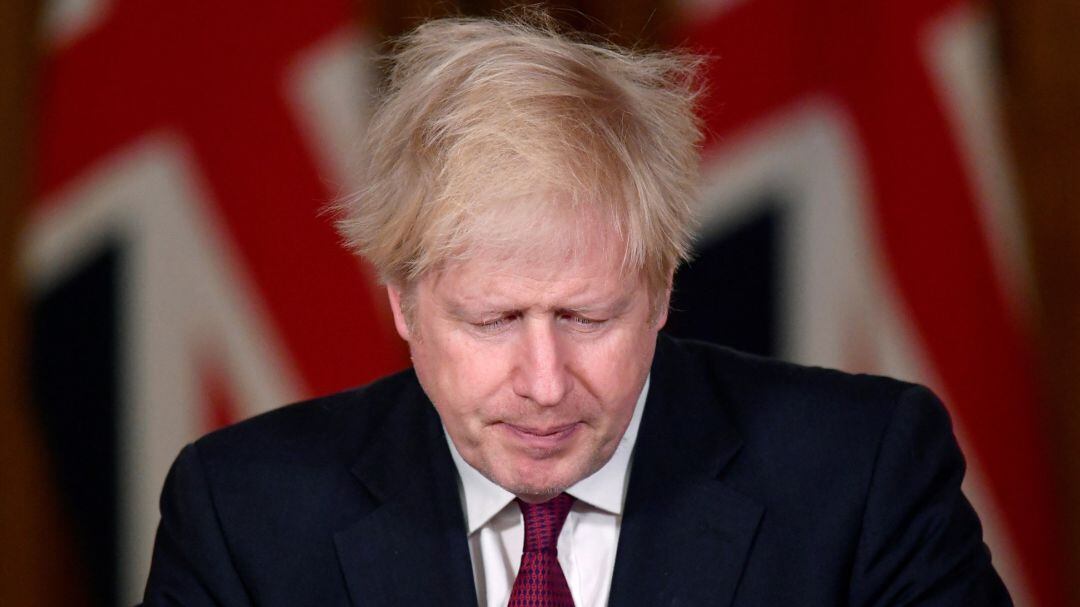 El primer ministro británico, Boris Johnson, anuncia las nuevas restricciones.