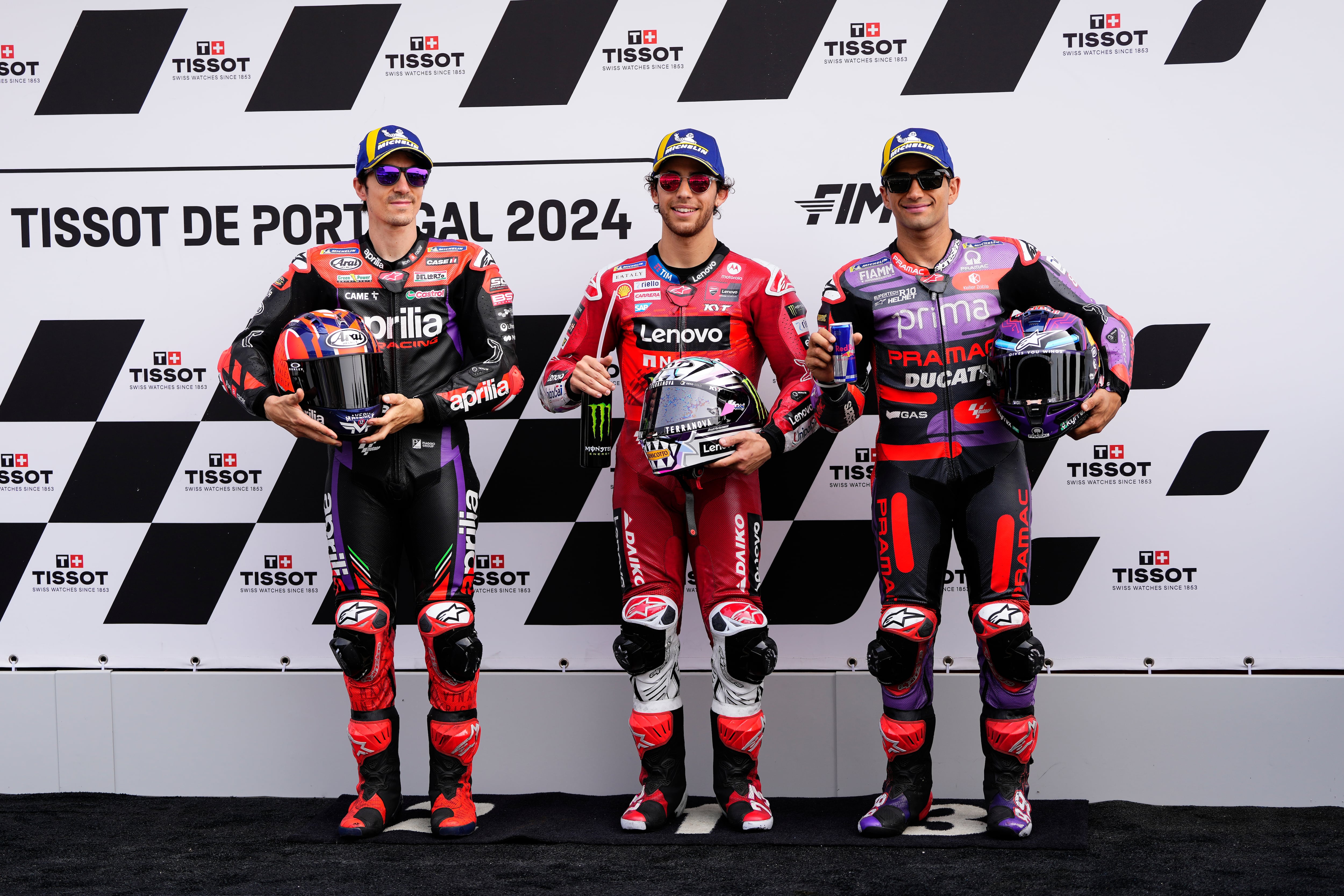 Bastianini logra la pole position en Portimao delante de Viñales y Jorge Martín. (Jose Breton/Pics Action/NurPhoto via Getty Images)