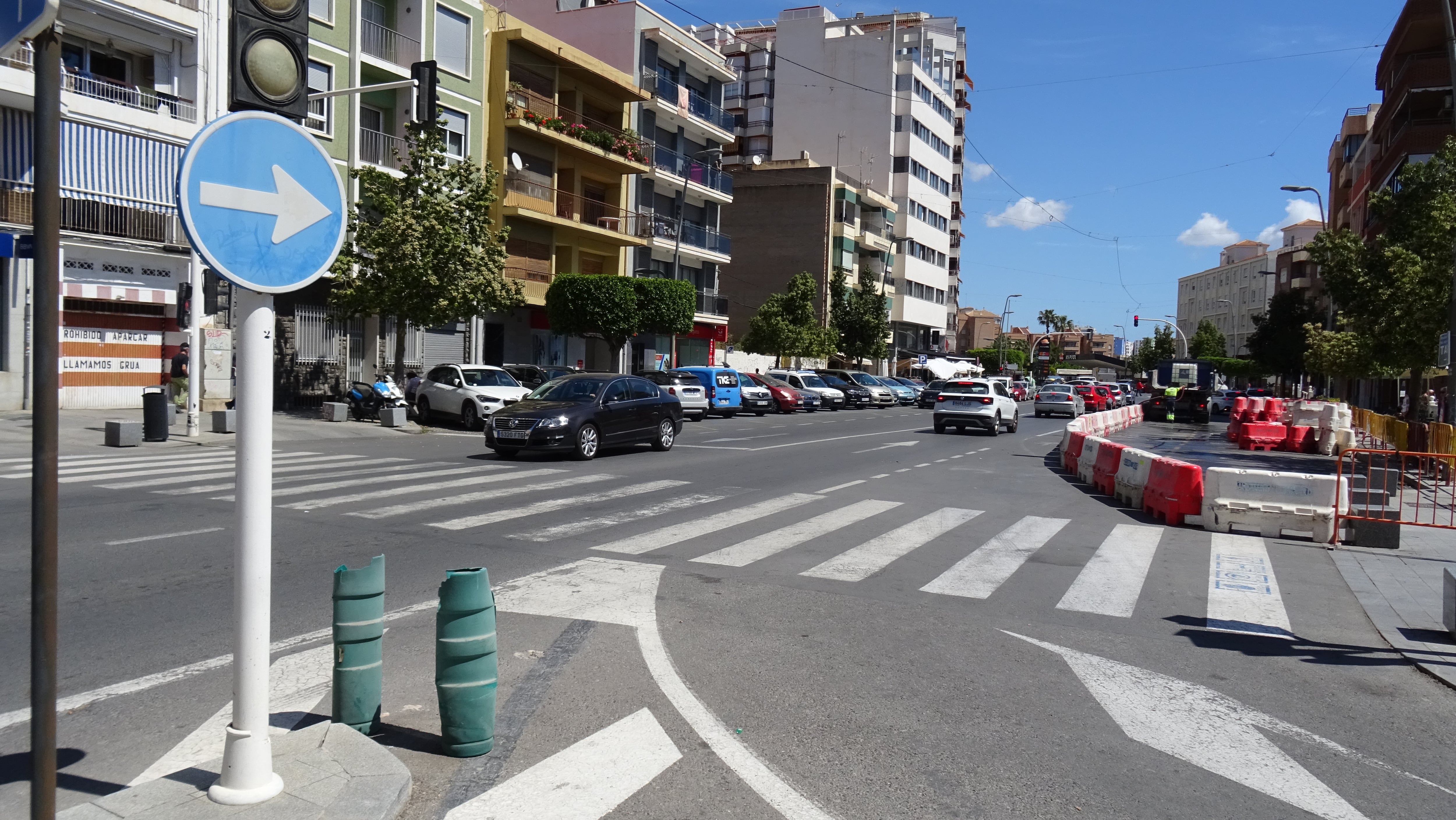 Comienzan las obras de la glorieta de la avenida País Valencià entre las calles Pizarro y Ciutat de València / La Vila Joiosa