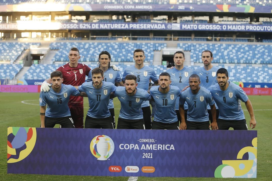 La selección de Uruguay en la Copa América 2021.