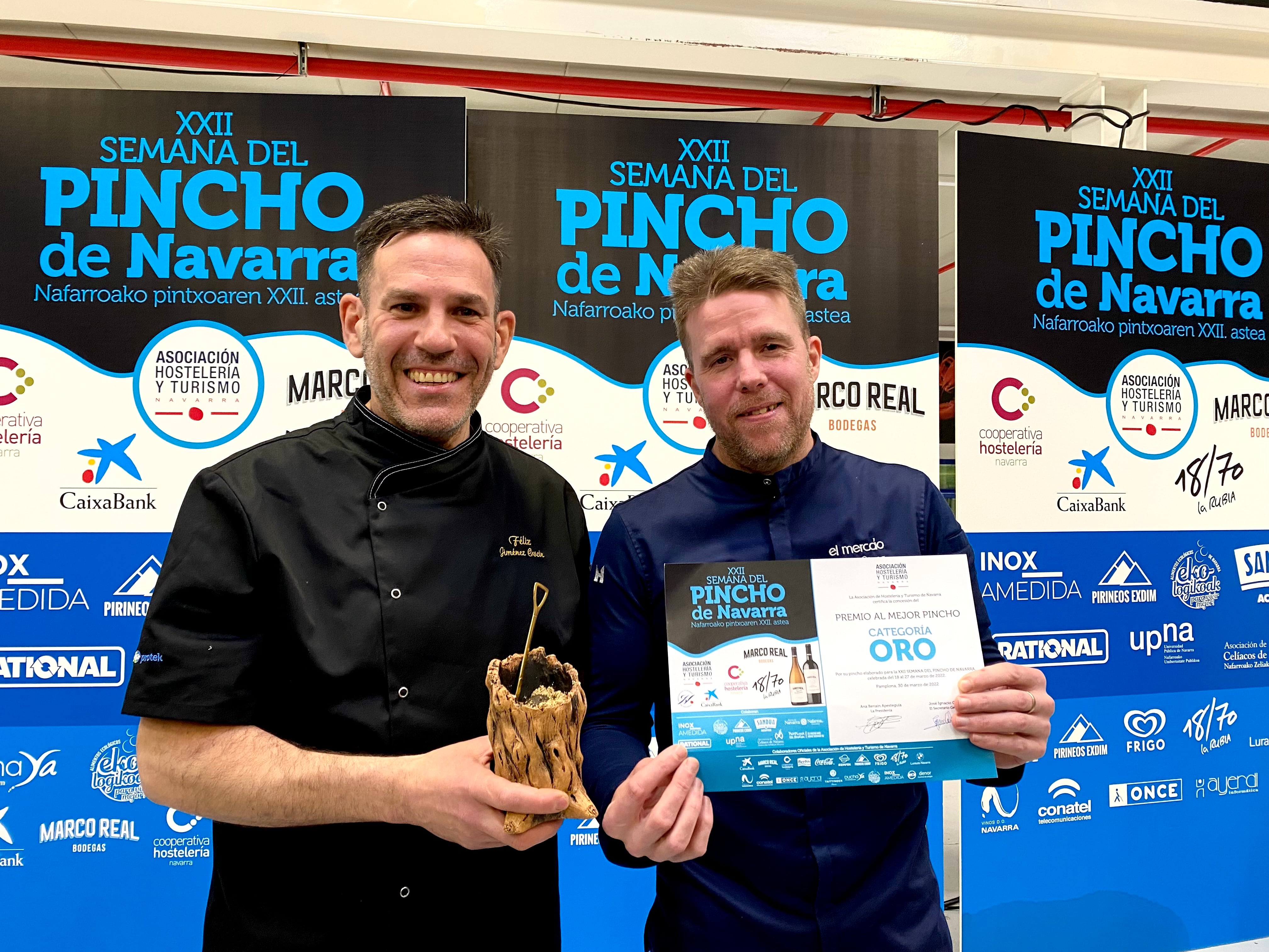 El pincho 'Tubertxerri' de El Merca'o, ganador de la XXII Semana del Pincho de Navarra 2022