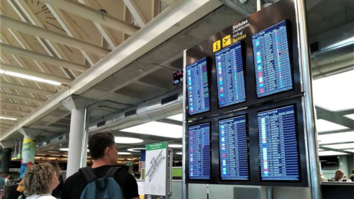 Los aeropuertos de Balears reducen un 99% el número de pasajeros