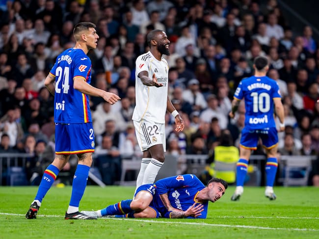 Antonio Rüdiger, durante el Real Madrid-Getafe de LaLiga