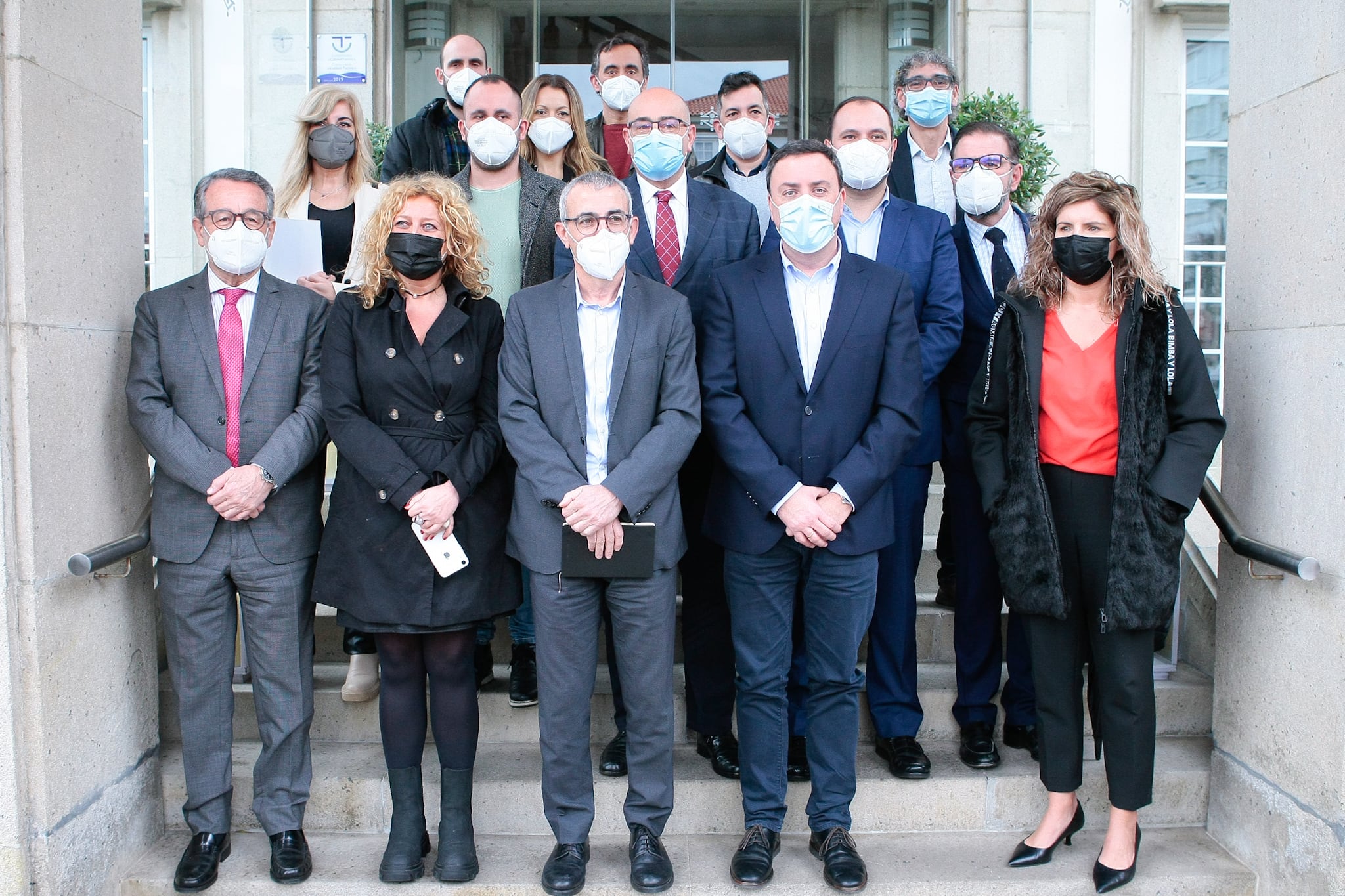 Asistentes a la reunión, celebrada en el Parador de Turismo de Ferrol