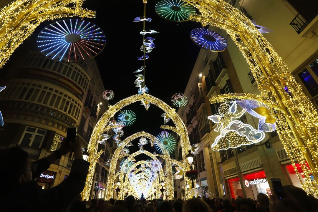 Encendido de las luces de Navidad en Málaga en 2019