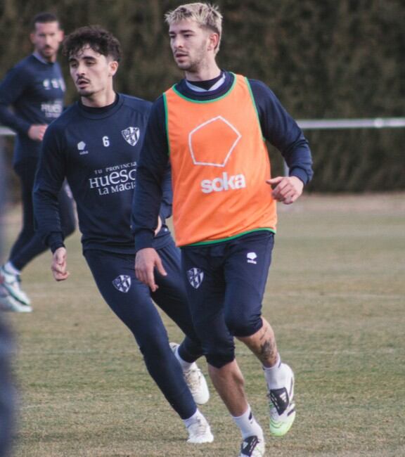 Javi Mier y Jordi Martín son de las noticias positivas para este mes de enero en la SD Huesca