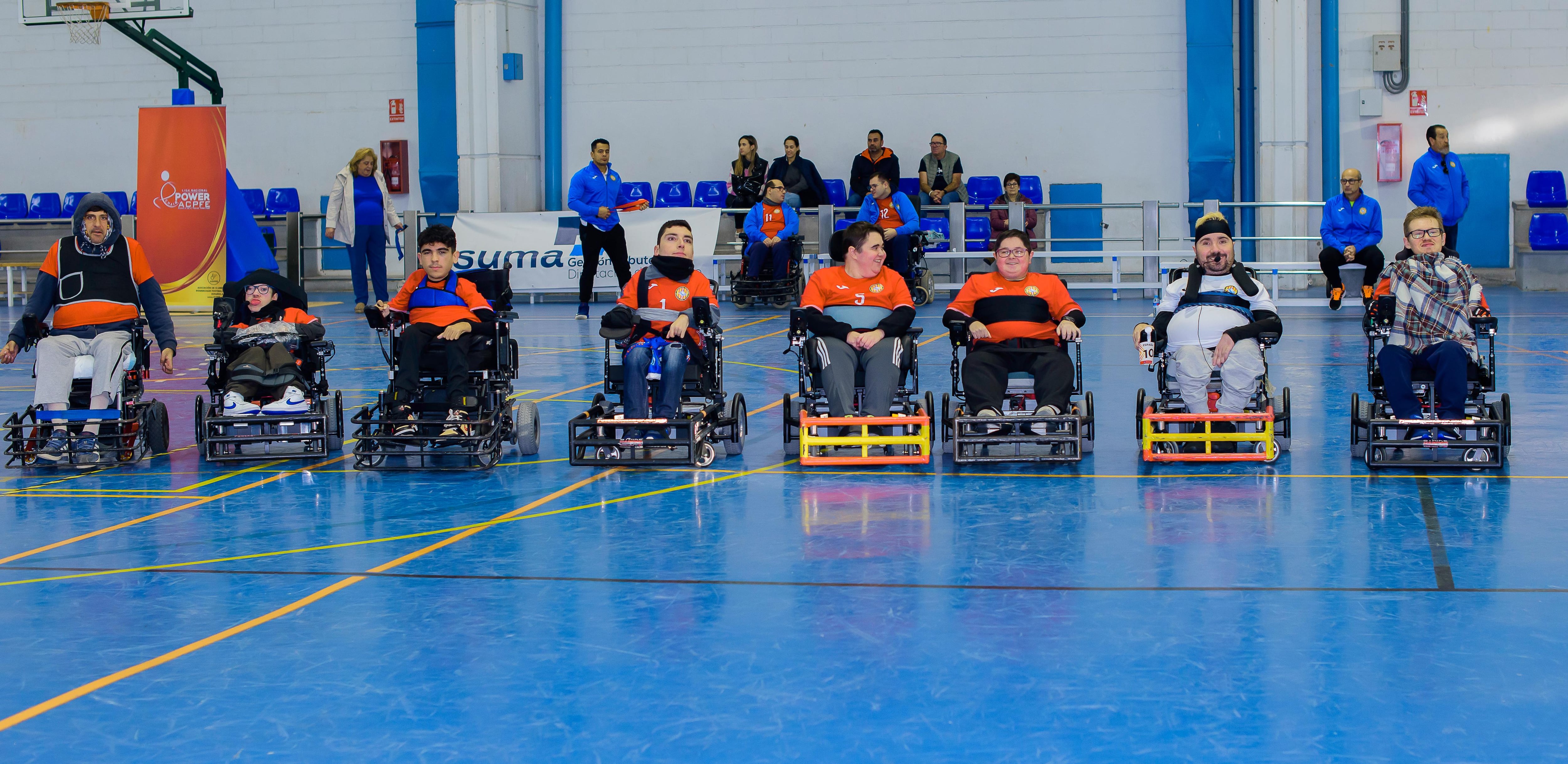 Jugadores del Xaloc Powerchair de Alicante