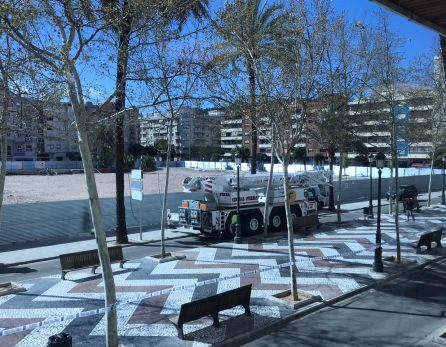Tramo del Passeig cortado por el viento en Gandia