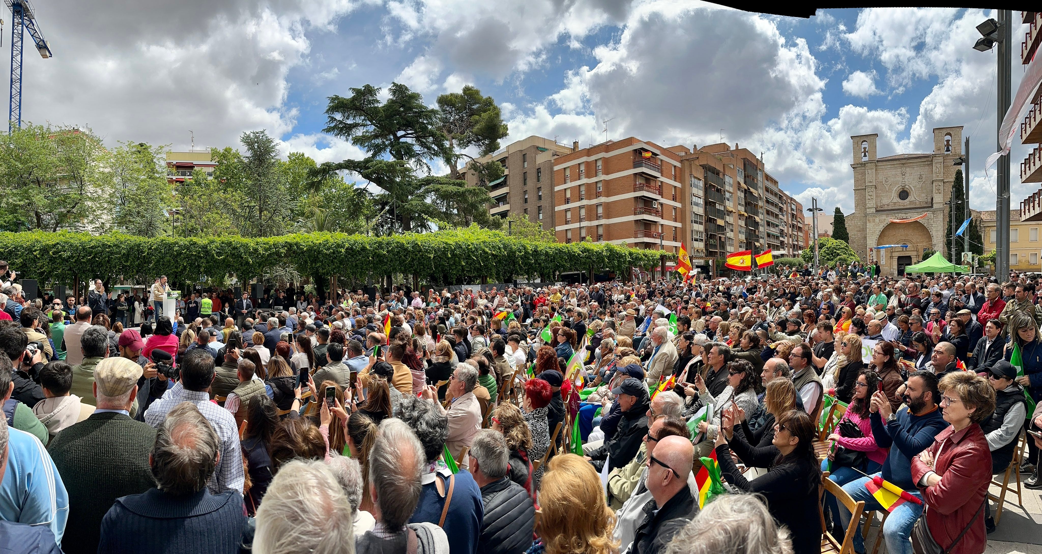 Mitin Santiago Abascal en abril en Guadalajara