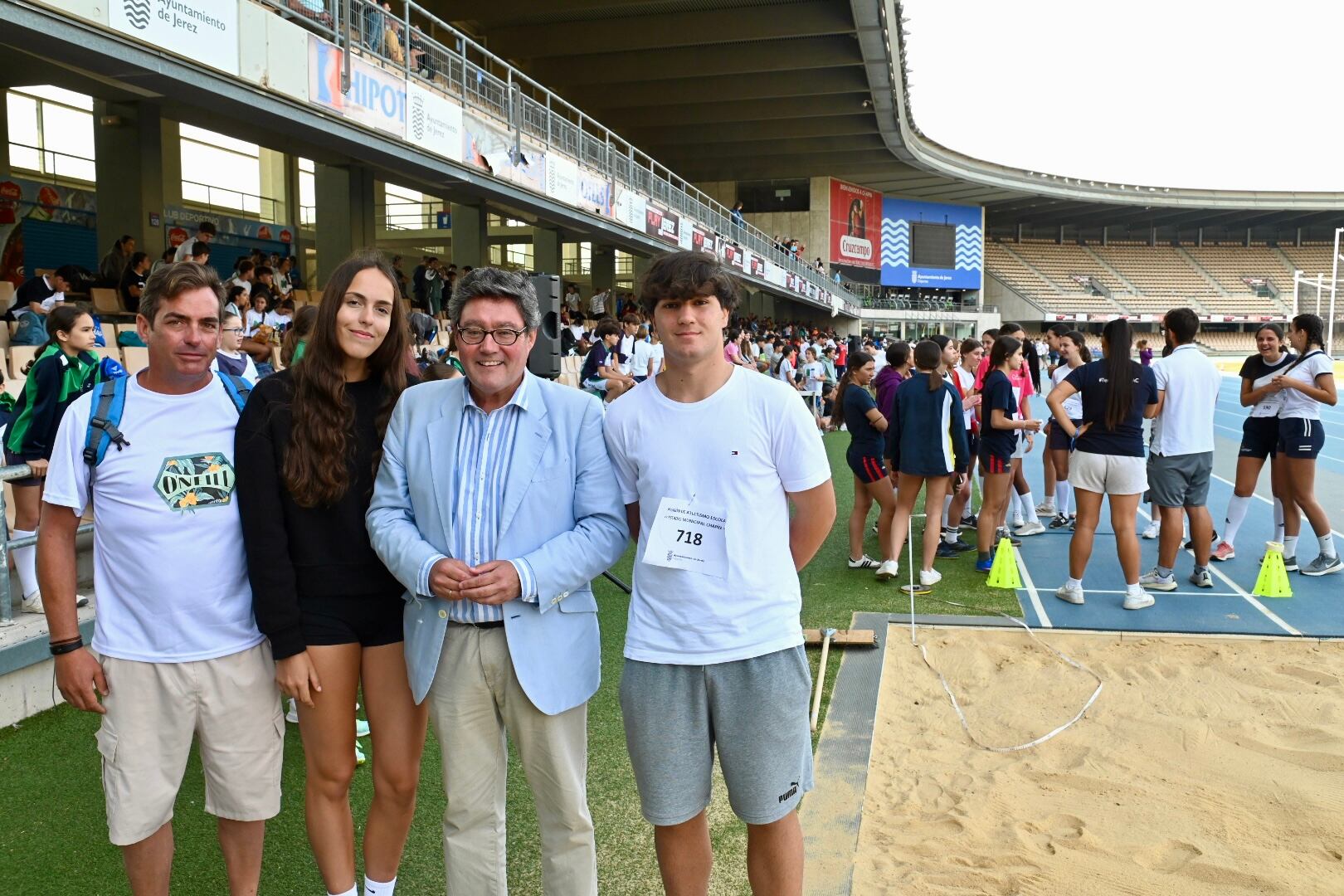 José Ángel Aparicio en la Final de la Reunión de Atletismo Escolar 2025