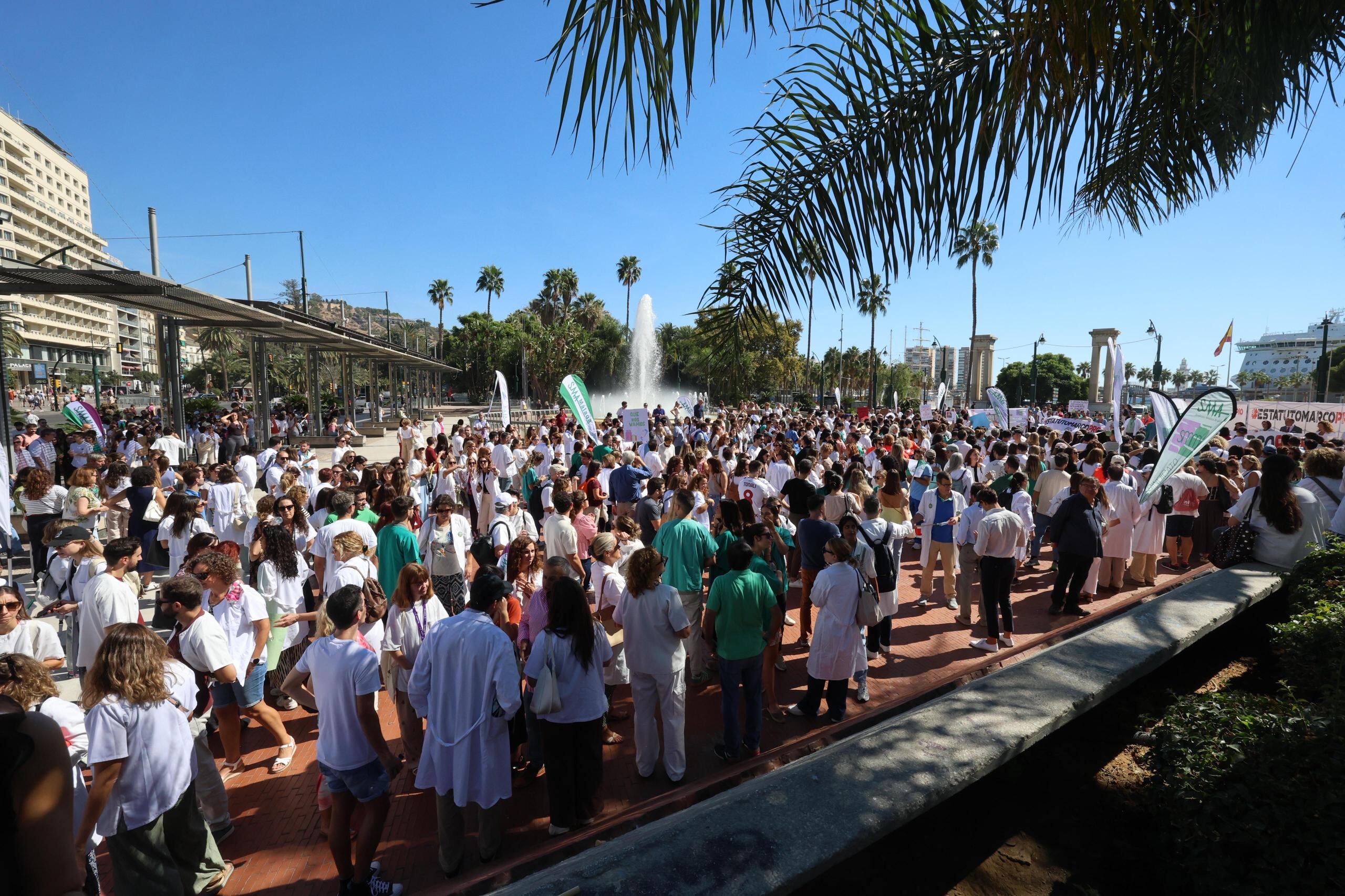 Momento de la protesta