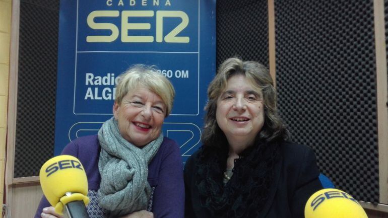Ana Villaescusa y Ana Rosa Ros durante su intervención en Hoy por Hoy Campo de Gibraltar para hablar de Ciencia en Acción.
