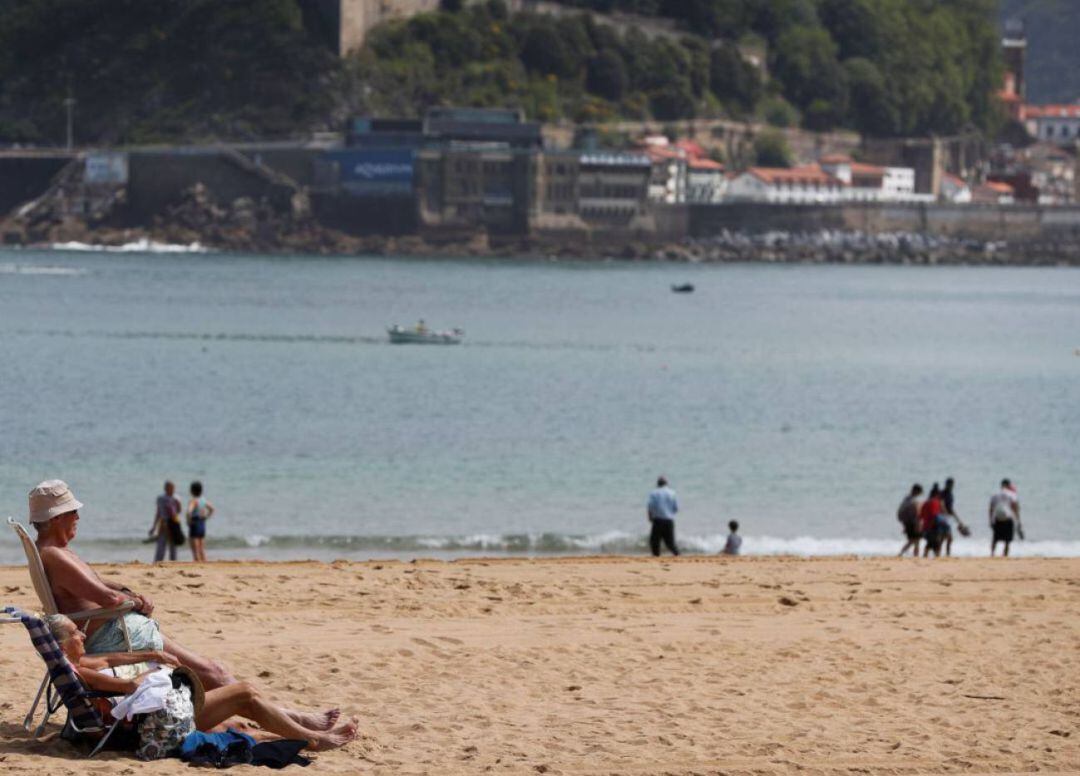 Imagen de la playa de La Concha