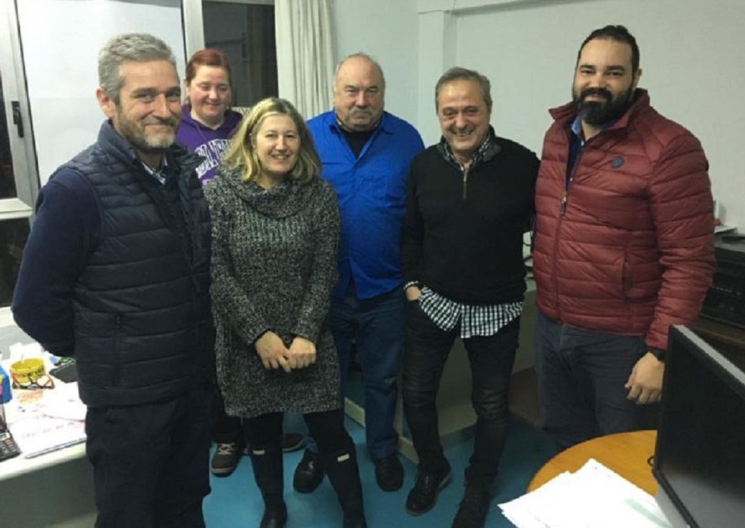 Imagen de archivo en la que aparecen, entre otros, el concejal en Santander, Javier Ceruti.