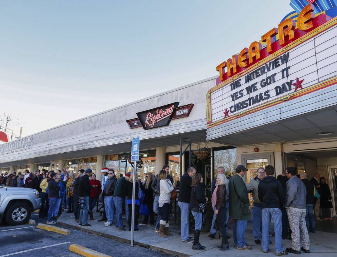 Imagen de una sala de cine en USA