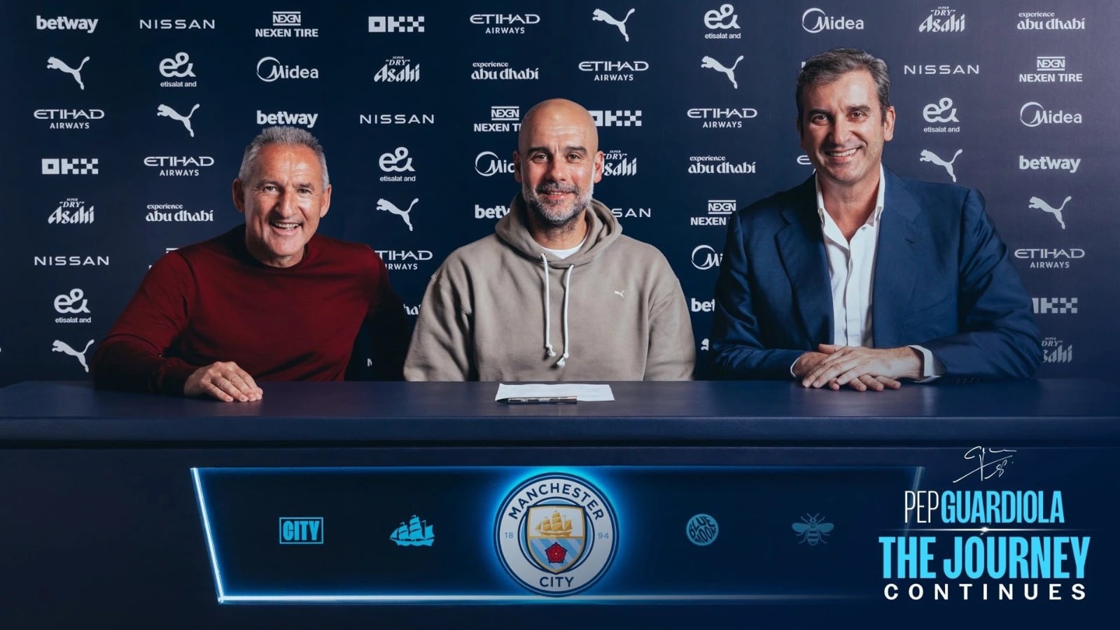 El Manchester City hace oficial la renovación de Pep Guardiola