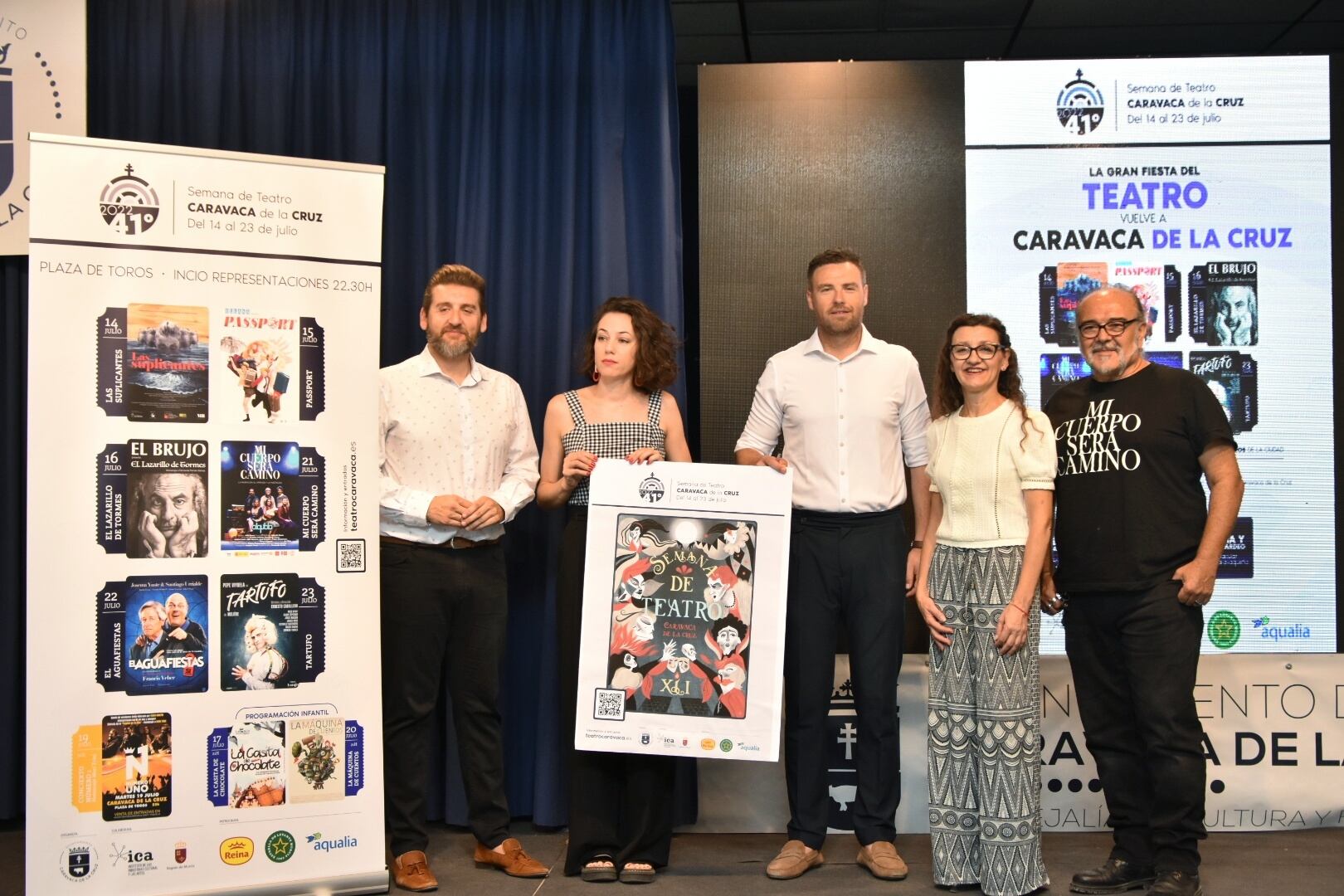 Momento de la presentación de la XLI Semana de Teatro de Caravaca