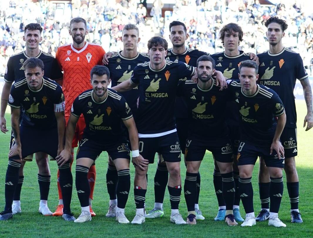 Once inicial del Real Murcia ante el Recreativo de Huelva