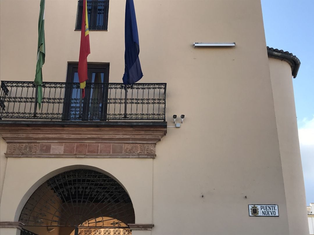 Archivo. Una de las cámaras está instalada en la entrada del Convento de Santo Domingo