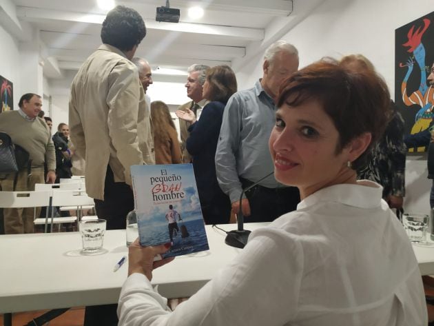 María Carmen Campoy en la presentación del libro que cuenta la historia de su hijo Jose.