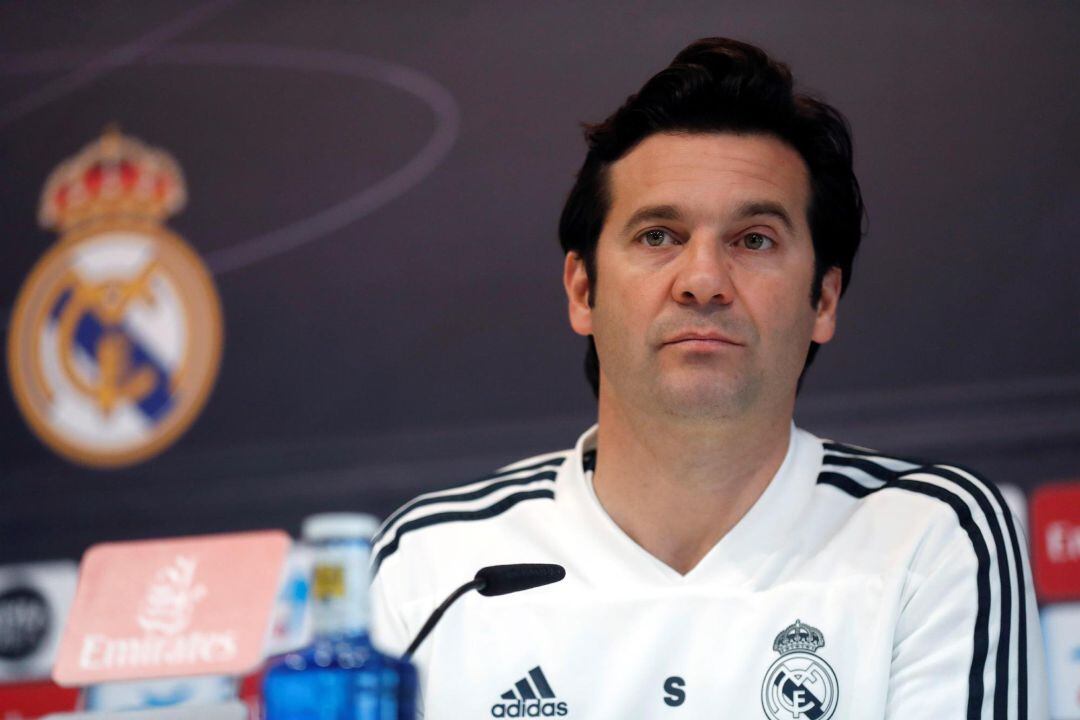 Solari, durante la rueda de prensa. 