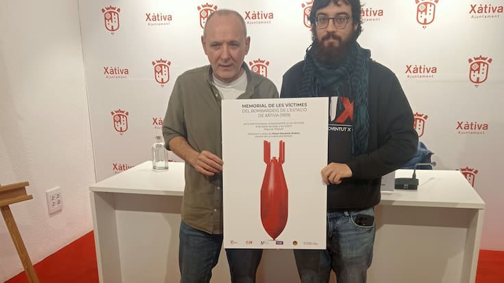 Rueda de prensa de presentación del Memorial de las Víctimas del Bombardeo de Xàtiva