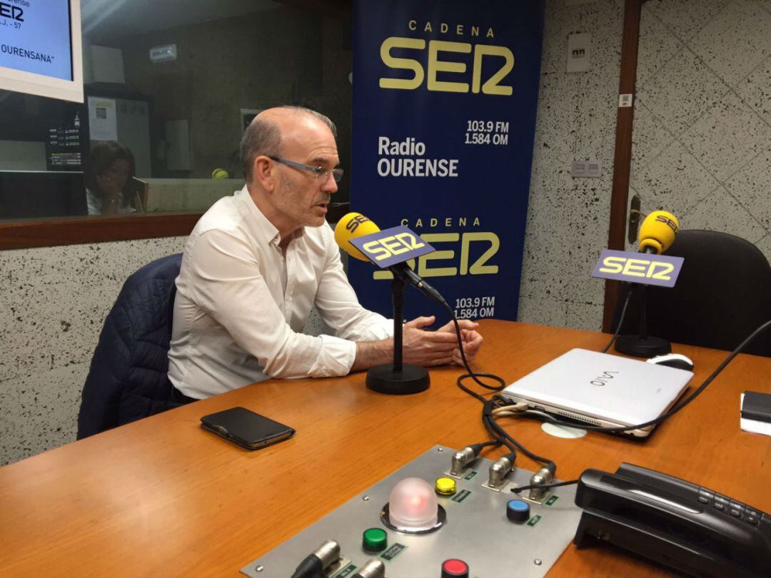 José Ángel Vázquez Barquero en una entrevista en Radio Ourense- Cadena Ser