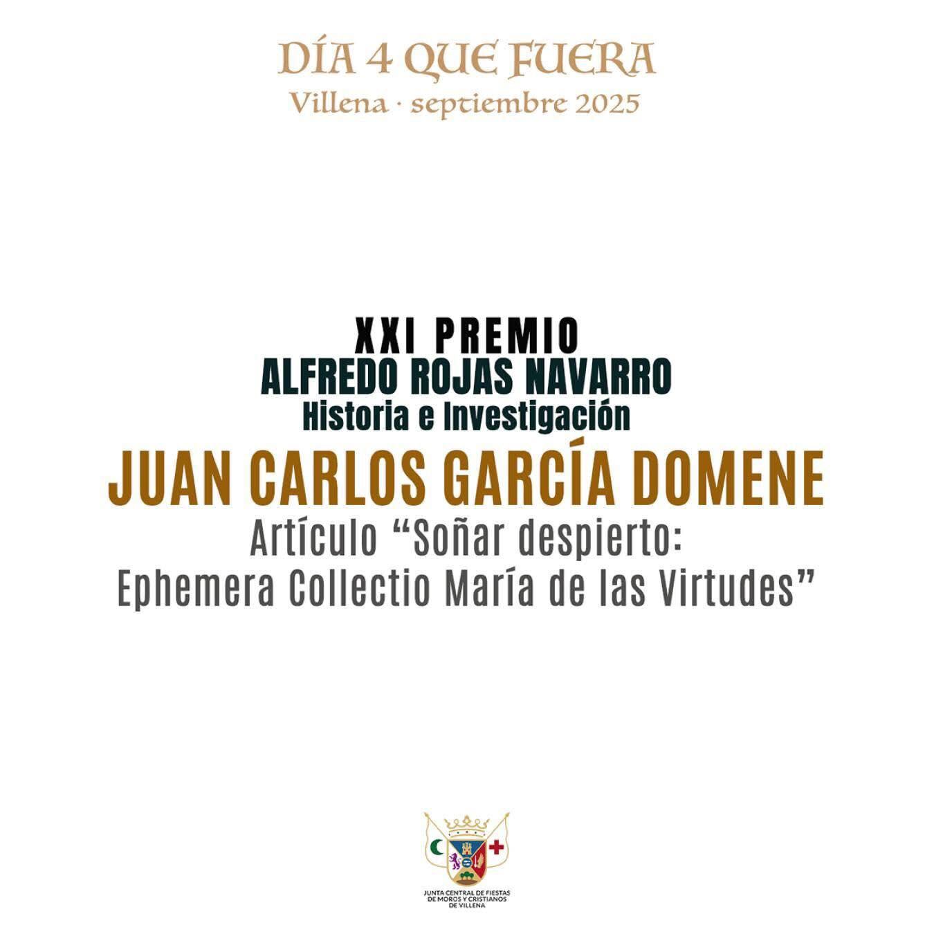 Premio "Alfredo Rojas Historia e Investigación"