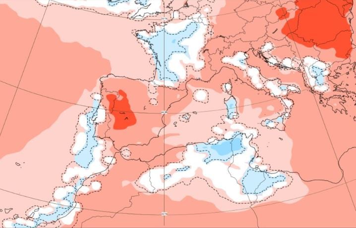 Temperaturas más altas de la habitual en la mitad oeste peninsular