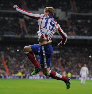 El rojiblanco celebra su primer gol